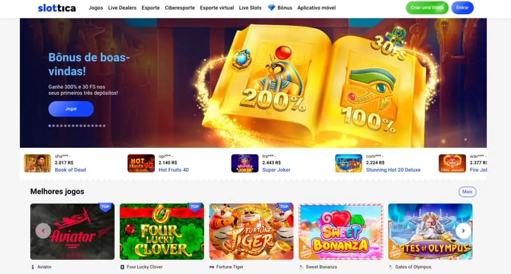 Jogos populares do cassino Slottica