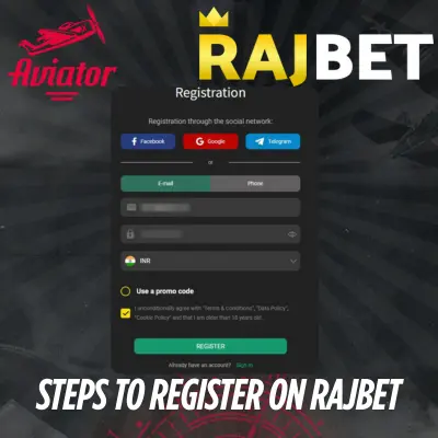 Rajbet Aviator Steps to Register