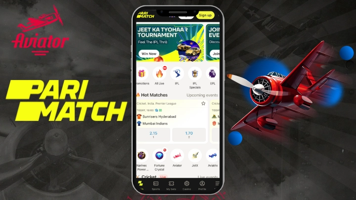 Parimatch aviator game